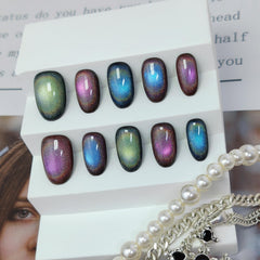 UNIYVOH hand-painted flower nails 3D embellishments for refined accents