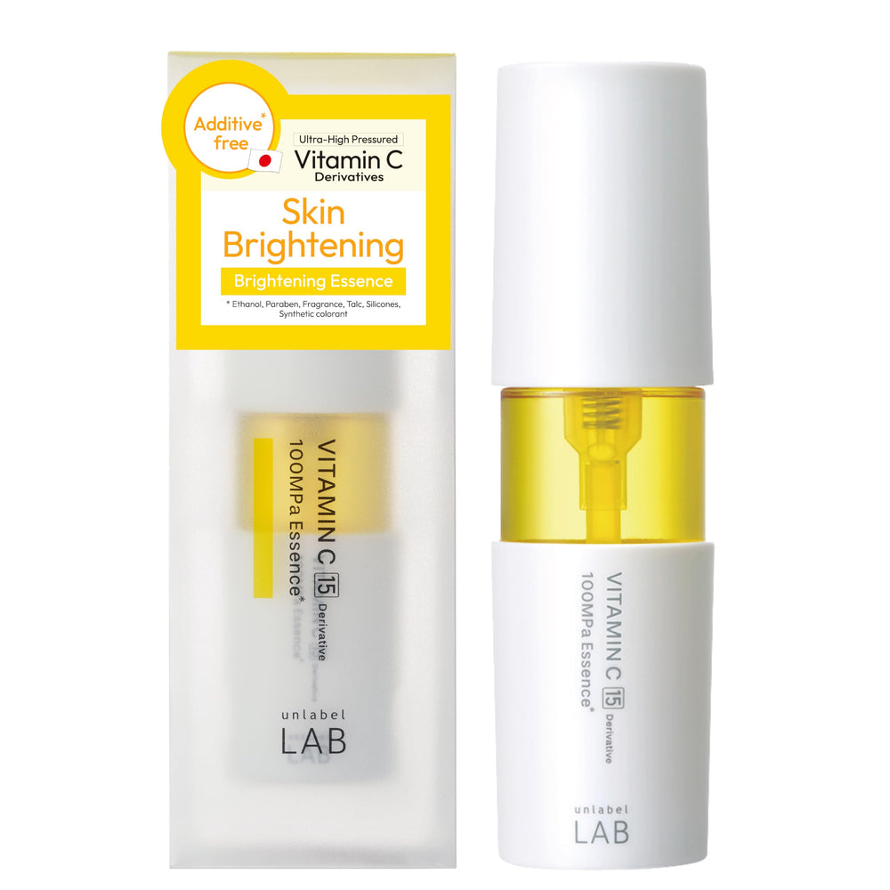 Unlabel LAB Vitamin C Serum bottle showing fragrance-free formula for brighter-looking skin