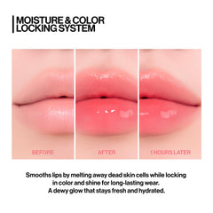 UNLEASHIA Sunset Dazzle Gloss Balm close-up reveals shine and texture
