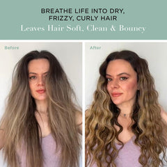 Close-up of soft, moisturized hair after using Unwash Bio-Cleansing Conditioner.