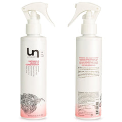 Easy application of Unwash Untangle leave-in conditioner on hair