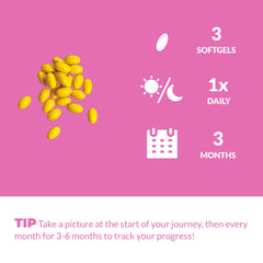 UpNourish Biotin 5000mcg capsules emphasize hair, nails and skin nourishment