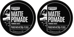 Uppercut Deluxe Matte Pomade MIDI tin front view for travel-friendly styling.