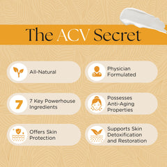 UpWellness ACV Secret natural ingredients label highlights plant-based care.