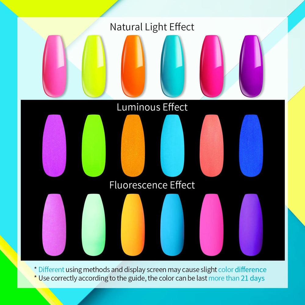 UR SUGAR Glow in the Dark orange neon polish for striking looks.