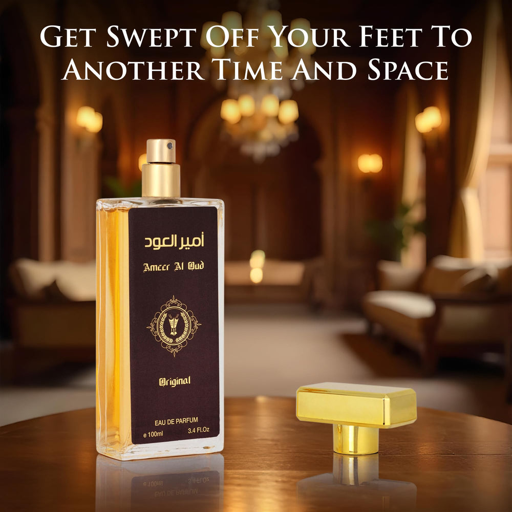Urban Collection Ameer Al Oud paraben-free formula in elegant bottle.