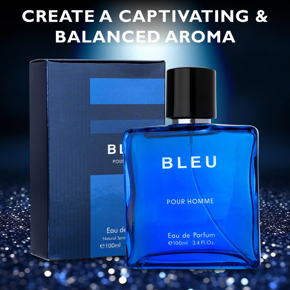 Urban Collection Bleu for Men woody base shot, warm and lasting foundation.