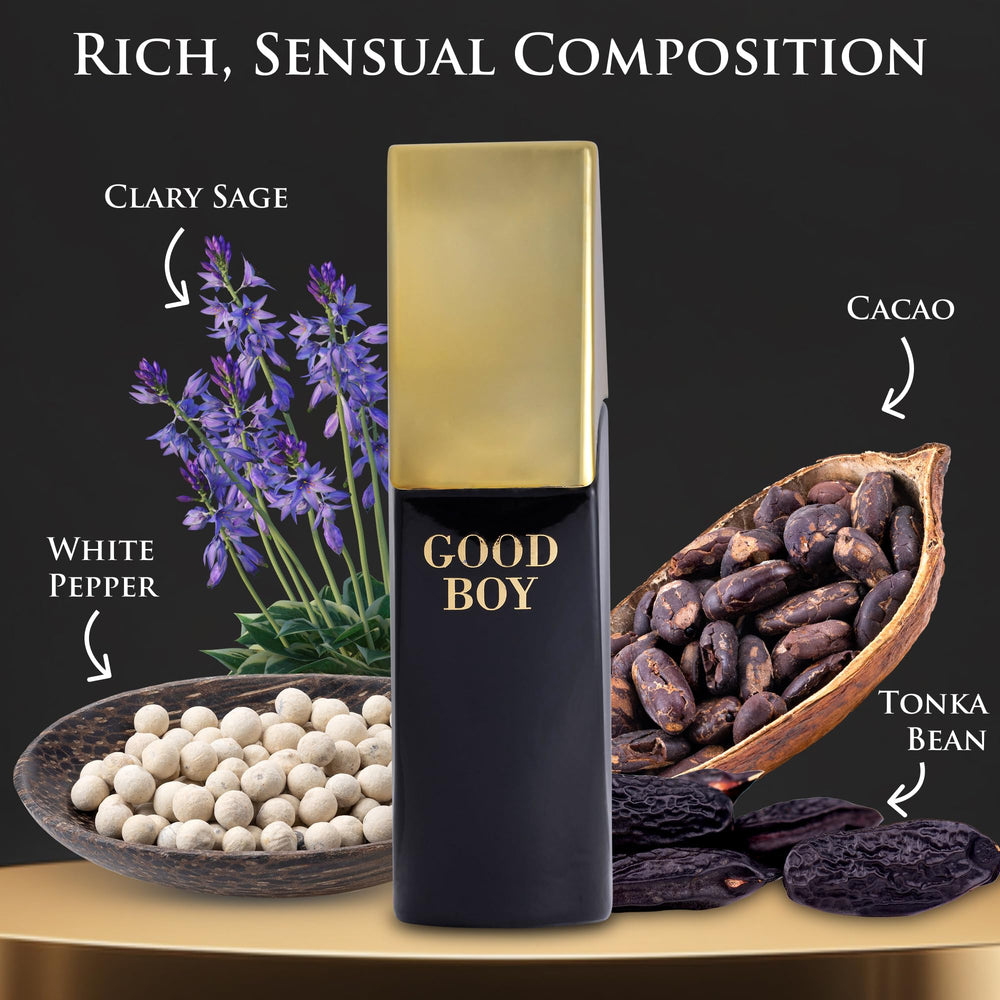 Bold Boy bottle side profile with premium finish for refined styling