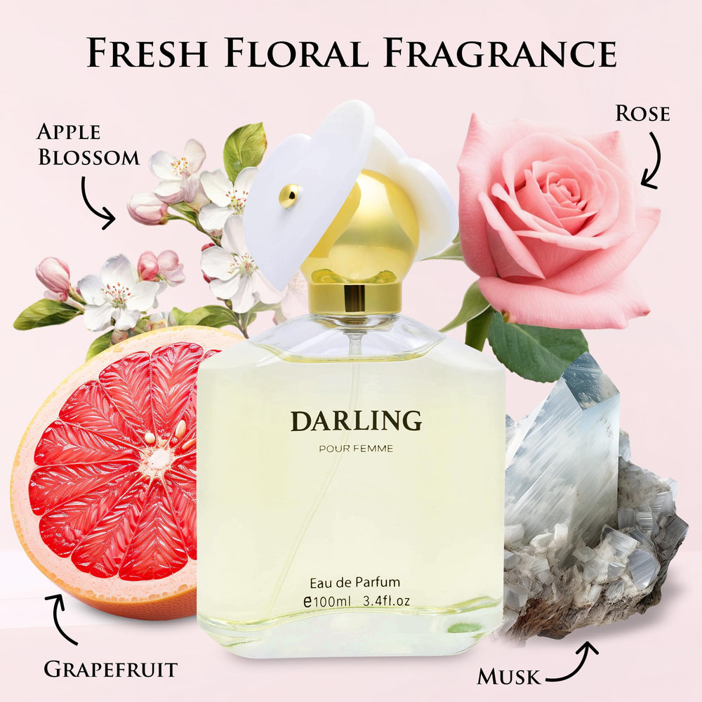 Darling So Fresh packaging beside the bottle, ideal for gifting and display.