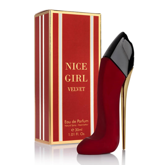 URBAN COLLECTION Nice Girl Velvet bottle with elegant design and multi-layered amber floral notes.