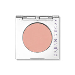 Urban Decay 24/7 Eyeshadow Single Introvert Peach Matte closeup highlighting velvety pigment and crease-free finish