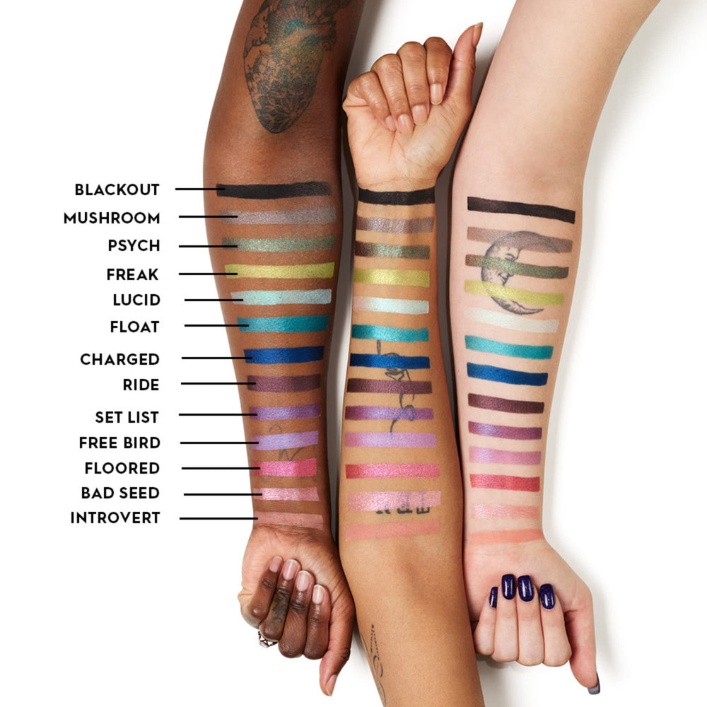Urban Decay 24/7 Eyeshadow Single Introvert Peach Matte with primer and setting spray for longer-lasting color