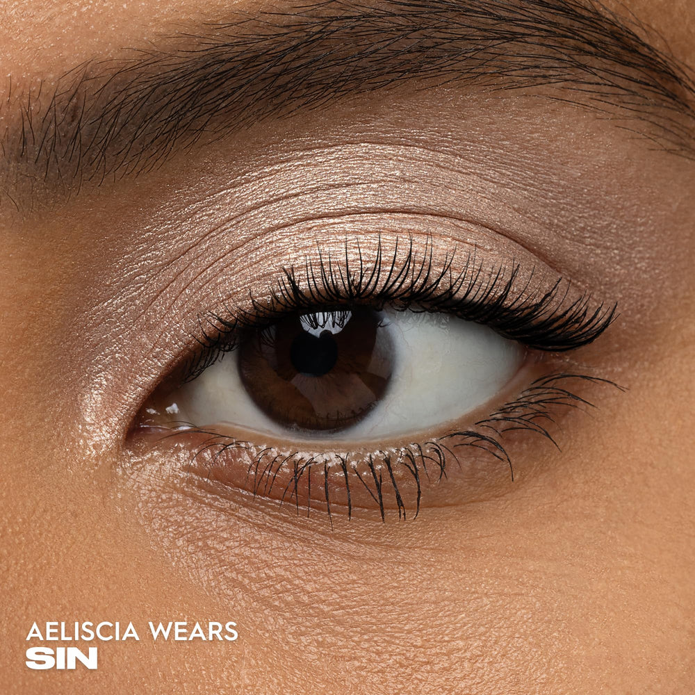 Urban Decay Sin eyeshadow single application demonstrates smooth payoff and easy blending