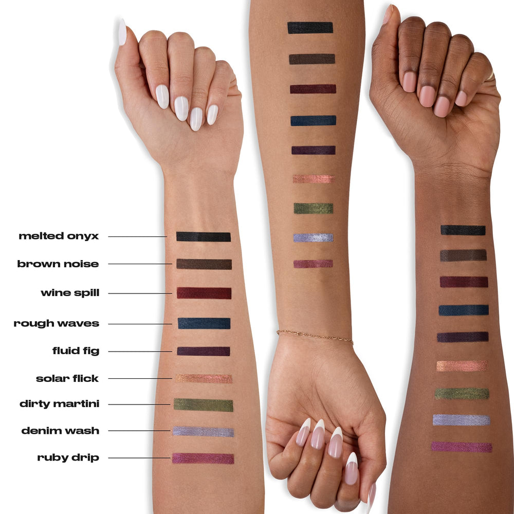 Urban Decay 24/7 Liquid Stick 24-hour wear shot demonstration