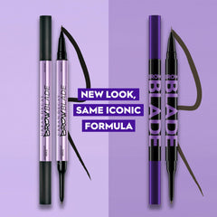 Urban Decay Brow Blade Brunette Betty swatch on skin for warm brow match