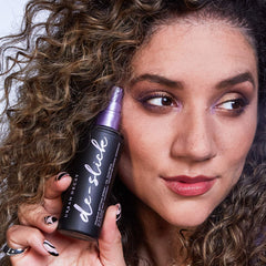 Urban Decay De-Slick temperature-control technology cools makeup for longer matte wear.