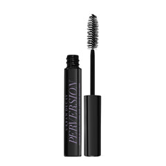 Urban Decay Perversion Mascara travel-size wand highlighting precise application for dramatic lashes