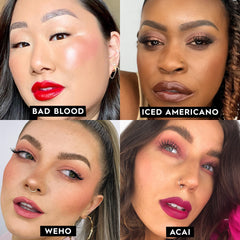 Angled tip allows precise lipstick application for defined edges.