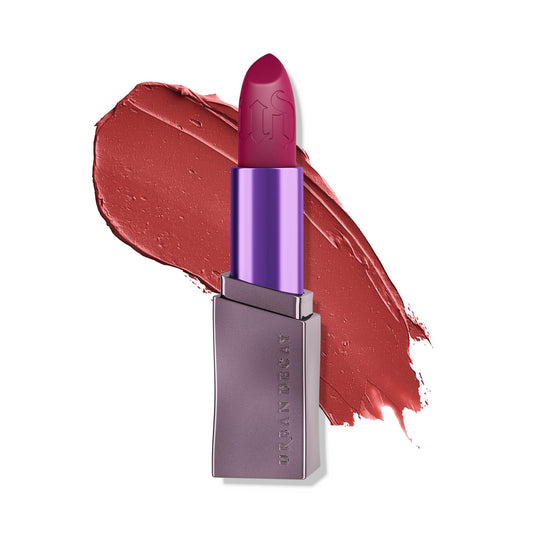 Urban Decay Vice Hydrating Lipstick Manic swatch showing rich color and hydration