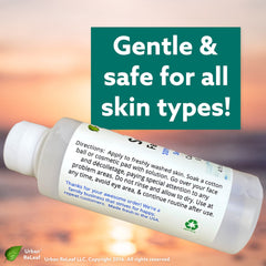 Urban ReLeaf Acne Solution Toner ingredients tea tree oil and sea salts for gentle cleansing