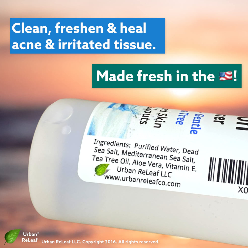 Urban ReLeaf Toner sea salt crystals close-up for mineral-rich skincare
