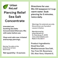 Urban ReLeaf clear mixing guide shows the 1/4 teaspoon per cup ratio.