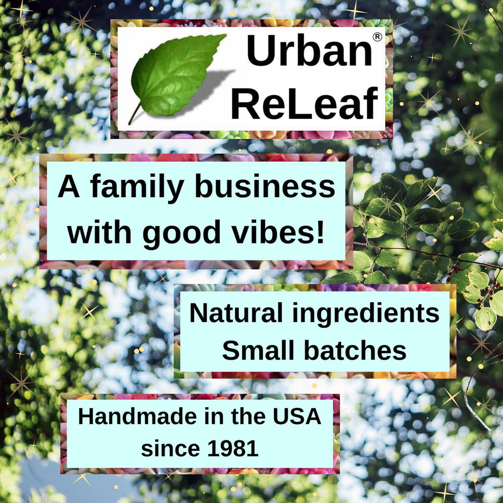 Made in USA label on Urban ReLeaf Razor Bump Solution packaging