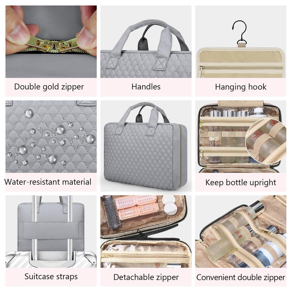 Urophylla bag with suitcase strap secures to luggage during travel.