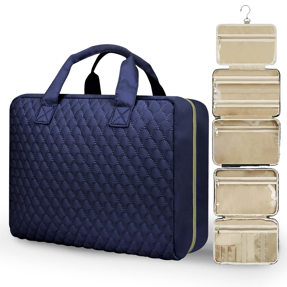 Urophylla detachable travel toiletry bag disassembled for easy access