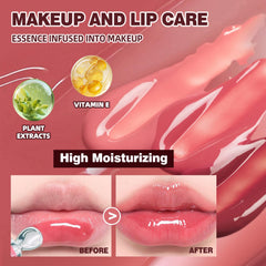 URQT Brightening Lip Serum Crystal Pink shade adds radiant light to lips