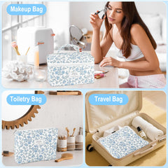 URSKYTOUS compact large bag keeps makeup brushes and skincare items neatly stored.