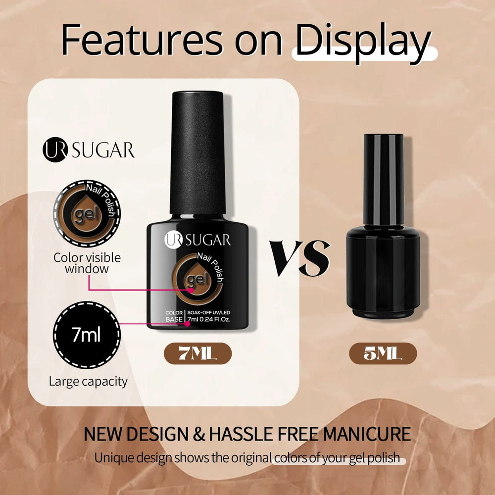 UR SUGAR easy-application steps with UV lamp guide confident manicures.