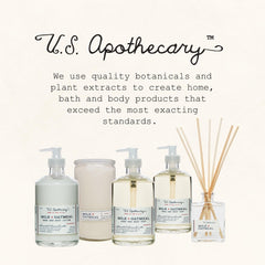 U.S. Apothecary Milk Oatmeal hand soap ingredients highlight natural plant extracts.