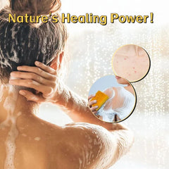 Lemon oil detail hints at refreshing citrus scent from the duo bar.