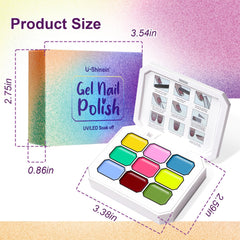 U-Shinein sealed gel bottles preserve freshness with protective stickers