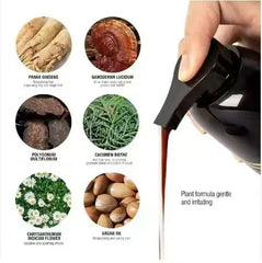 USMATEK Brown Hair Dye Shampoo application steps illustrated
