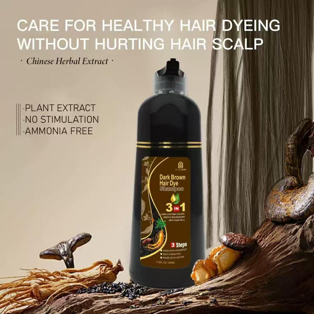 USMATEK Brown Hair Dye Shampoo wait time shown for color development