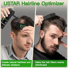 USTAR comb helps evenly distribute fibers and prevent fallout.