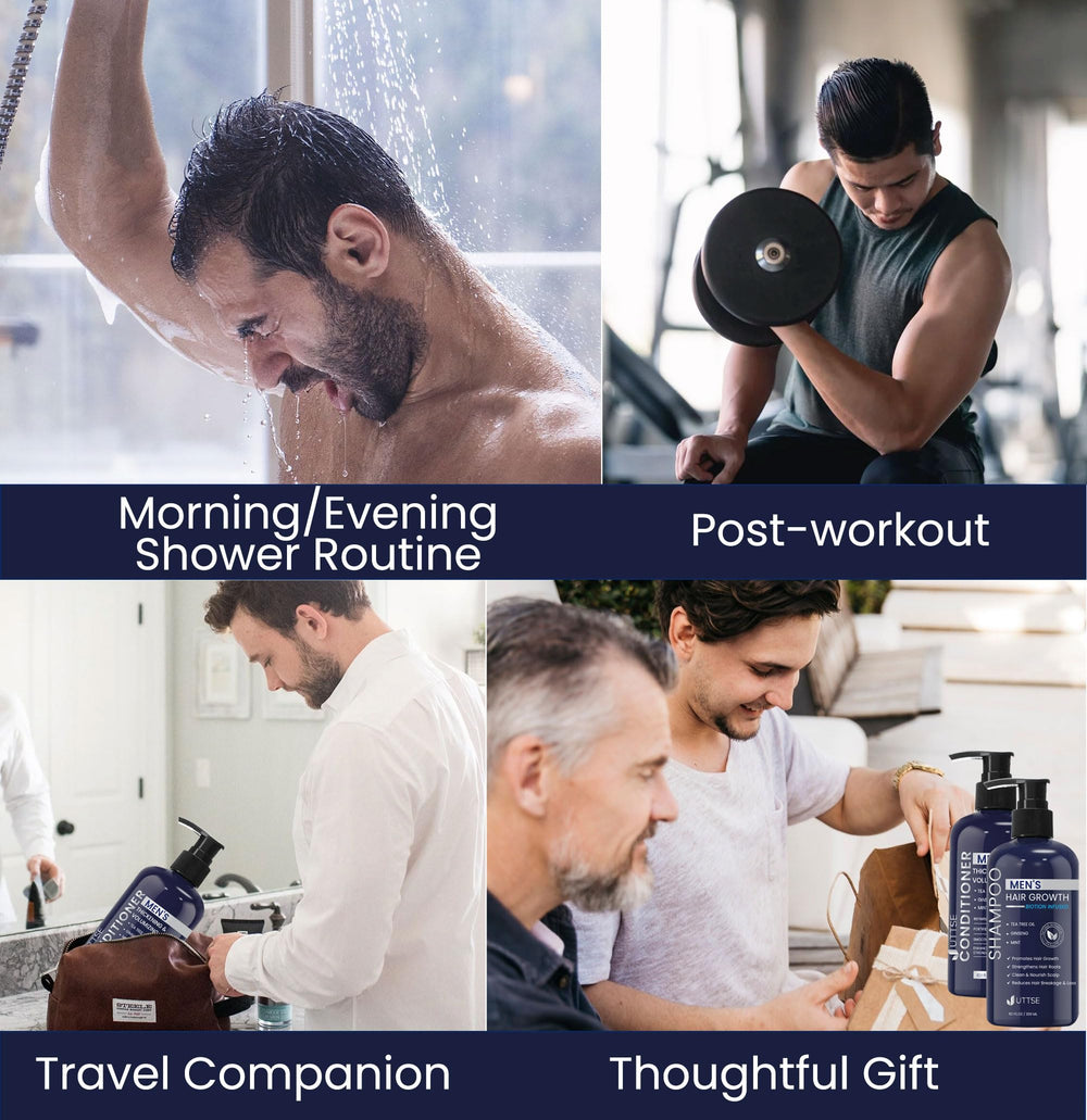 Uttse after-workout refresh shows revitalized feel on damp hair.