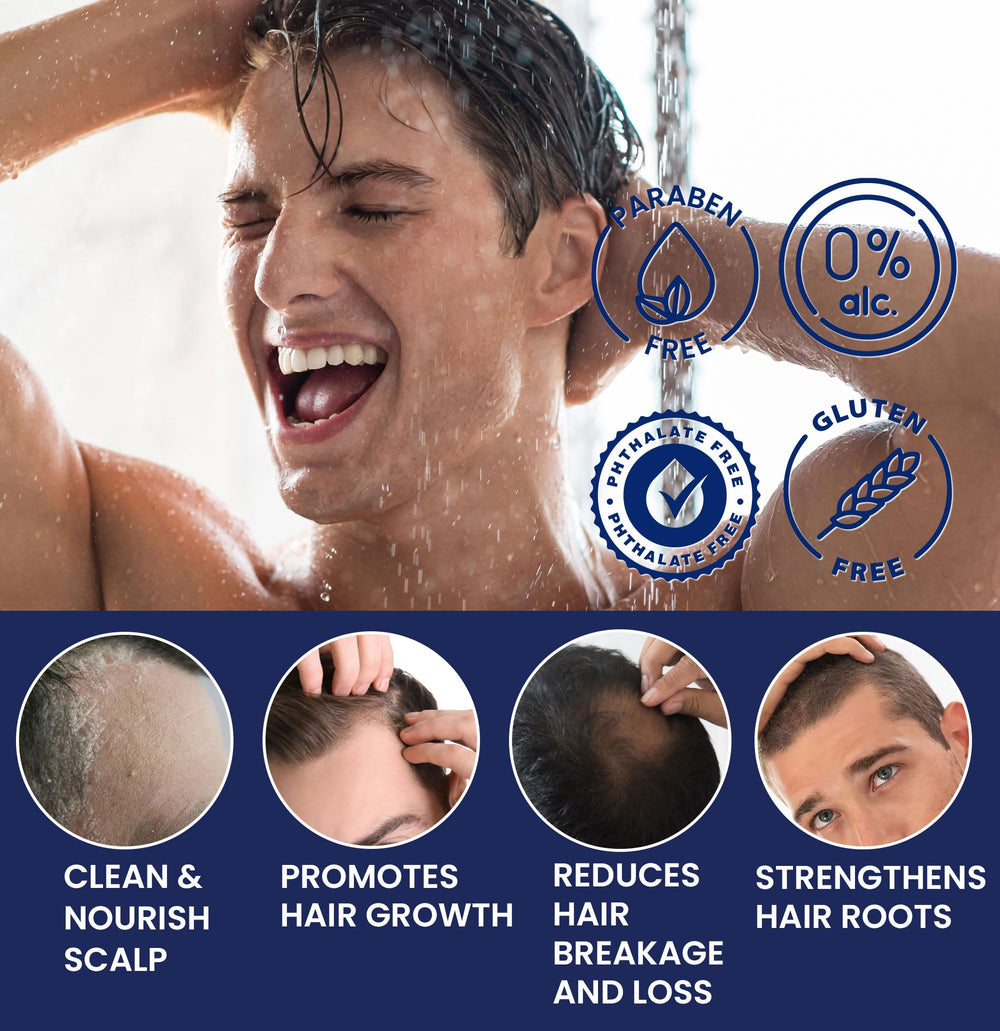 Close-up of Uttse ingredients with ginseng, tea tree oil, rosemary for scalp care