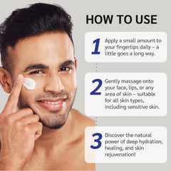 Uttse unscented balm application suitable for sensitive skin