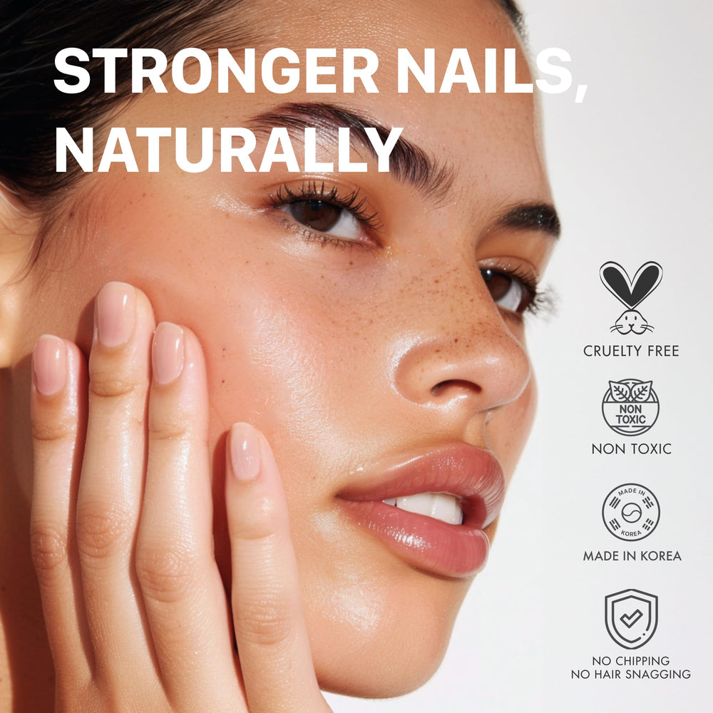UUUUU Magical Nail Solution being applied as a primer for manicure.