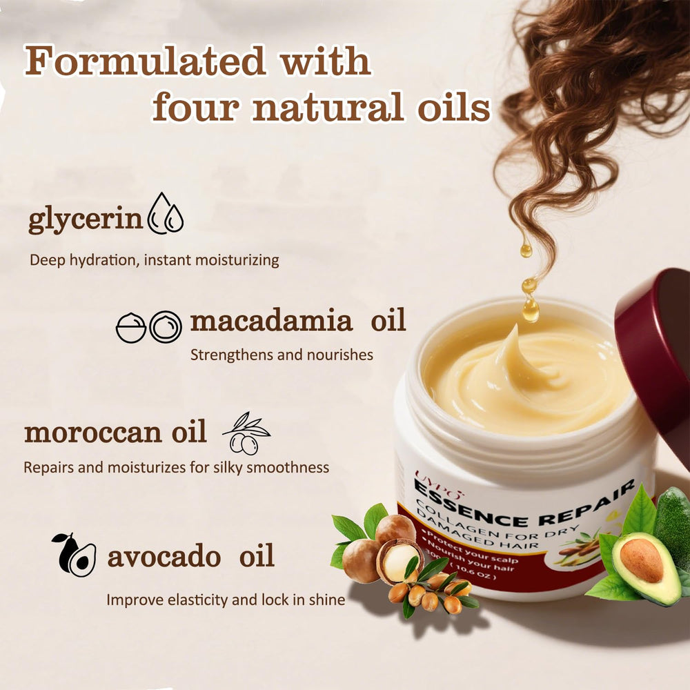 UYPO mask features argan and avocado oils for nourishing, non-greasy hydration.