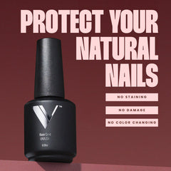 V Beauty Pure base coat delivers strong adhesion to reduce peeling and lifting.