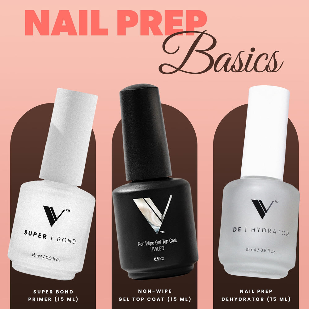 V Beauty Pure liquid monomer bottle delivers smooth, self-leveling acrylic application