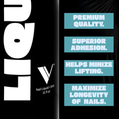 V Beauty Pure monomer shows strong adhesion for durable acrylics.