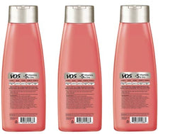 V05 Alberto VO5 Extra Body shampoo label close-up highlighting collagen and aloe hydration