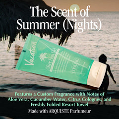 VACATION After Sun Gel texture swirl demonstrates quick-absorb hydration.