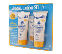 VACATION Classic Lotion SPF 50 pack-2 showing convenient value for sharing