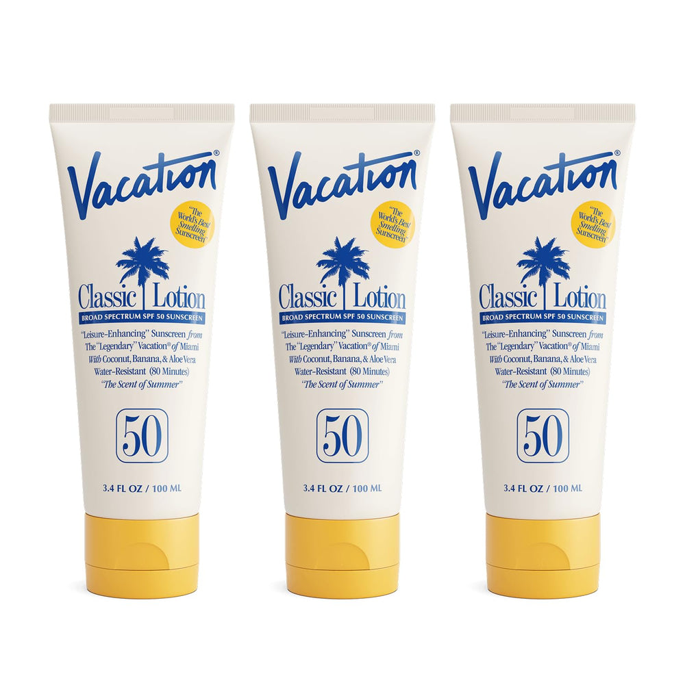 Vacation Classic Sunscreen Lotion spreads smoothly for even coverage.